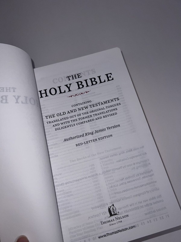 KJV Holy Bible Personal Size Sovereign Collection Black Leather by Thomas Nelson gallery