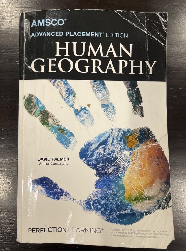 Amsco Advanced Placement Human Geography Second Edition 978-1-6636-0966-3 GOOD