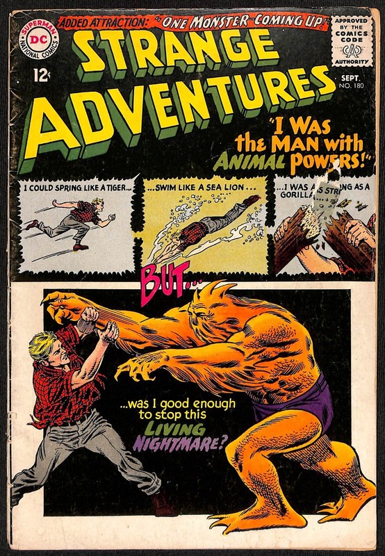 Strange Adventures #180 1st Appearance of Buddy Baker aka Animal Man VG-