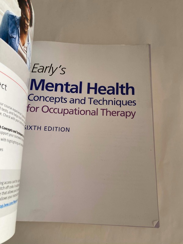 Early's Mental Health Concepts and te, Sasse, Courtney 6th ed. Paper back - GOOD gallery