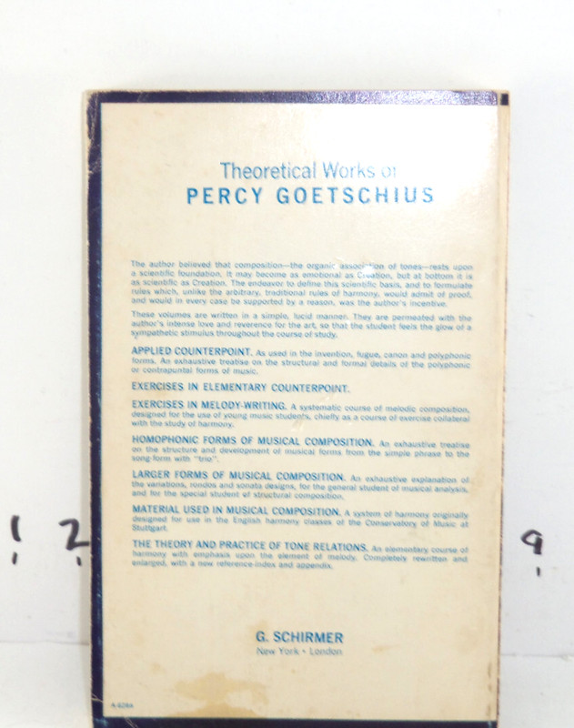 The Theory and Practice of Tone-Rekationsby Percy Goetschius gallery