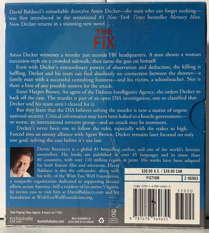 Memory Man Ser.: The Fix by David Baldacci (2017, Compact Disc, Abridged... gallery