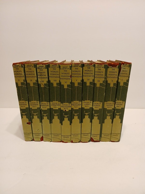 The World’s Essential Knowledge 10 Book Set Funk and Wagnalls Company USA W/ DJs