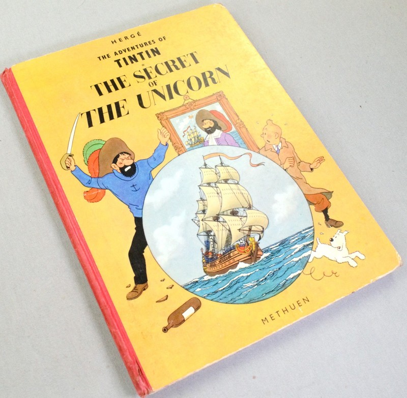 Secret of the Unicorn Methuen 1959 1st Edition HB Rare Vintage Tintin book Herge