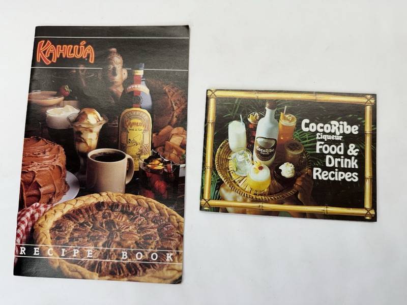 Vintage Kahlua And CocoRibe Recipe Booklets Cocktails Desserts Mixology Guide