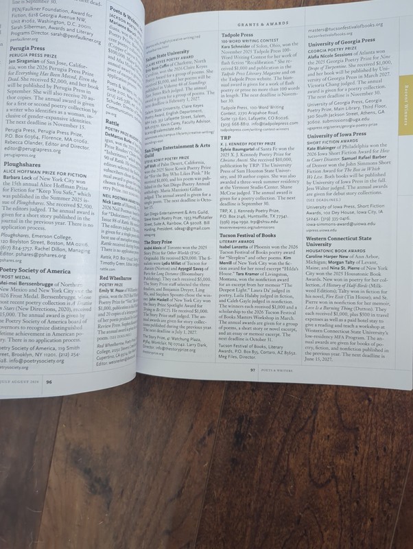 Poets & Writers Magazine July August 2026 gallery