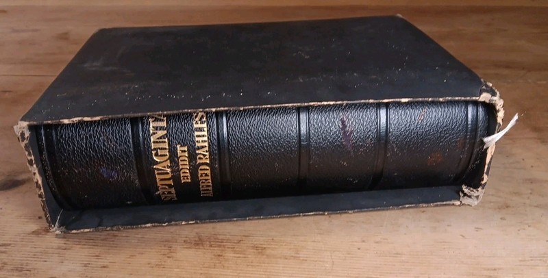 Septuaginta Edidit By Alfred Rahlfs Greek Text 1959 HC Book In Cardboard Sleeve
