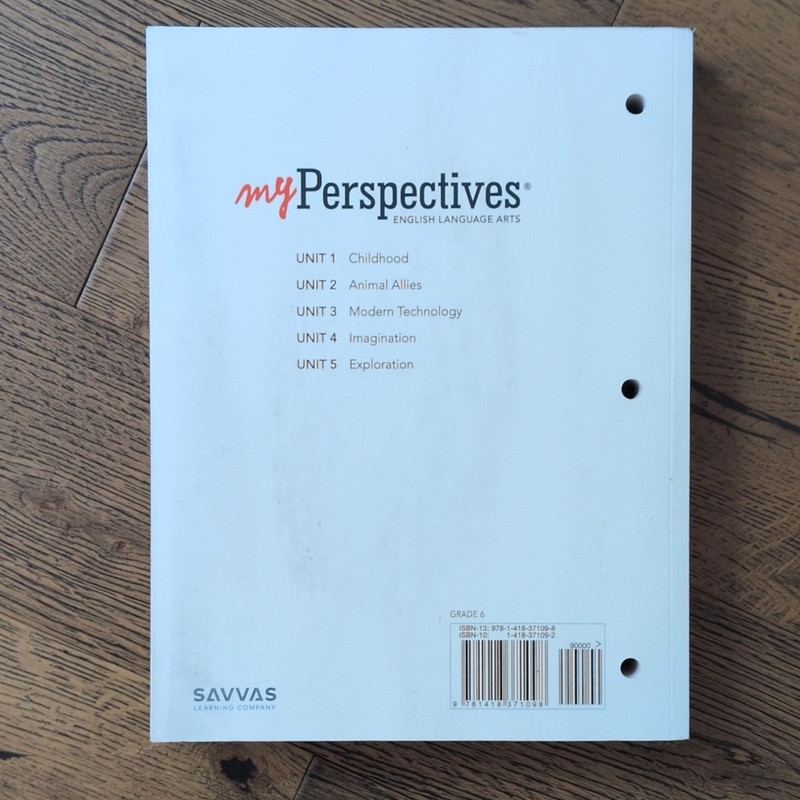 Savvas myPerspectives English Language Arts Grade 6 Student Edition Paperback gallery