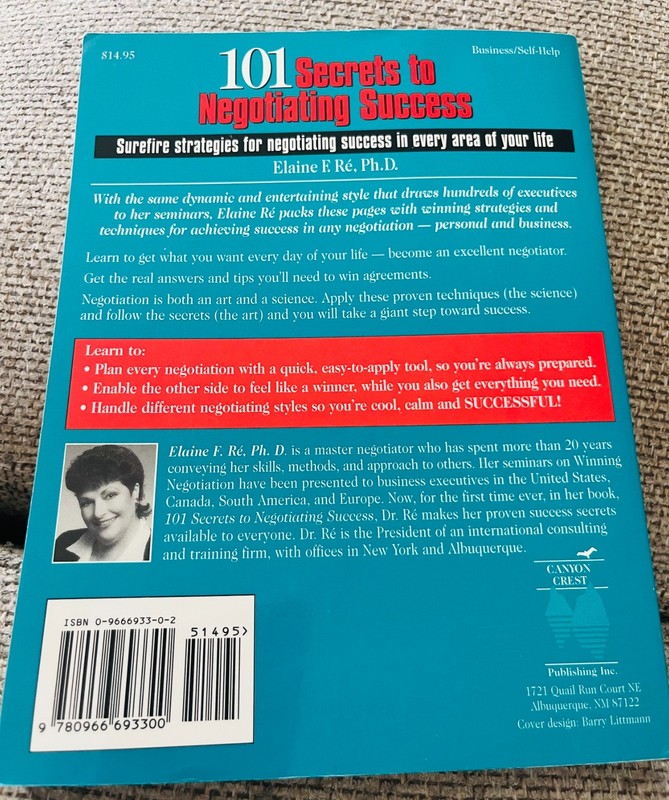 101 Secrets to Negotiating Success - Mass Market Paperback - VERY GOOD! gallery