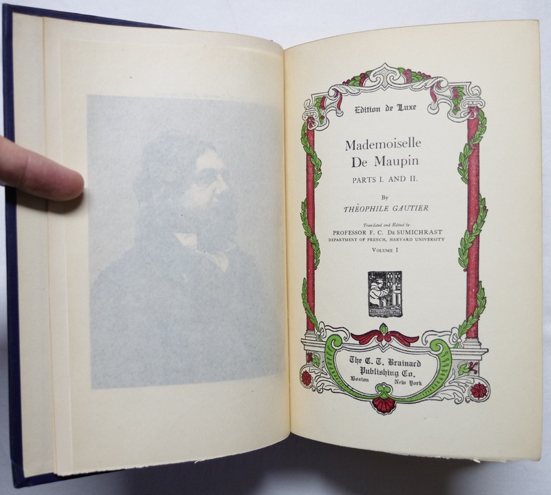 Mademoiselle De Maupin by Theophile Gautier. 1900 – Edition de Luxe – Volume 1