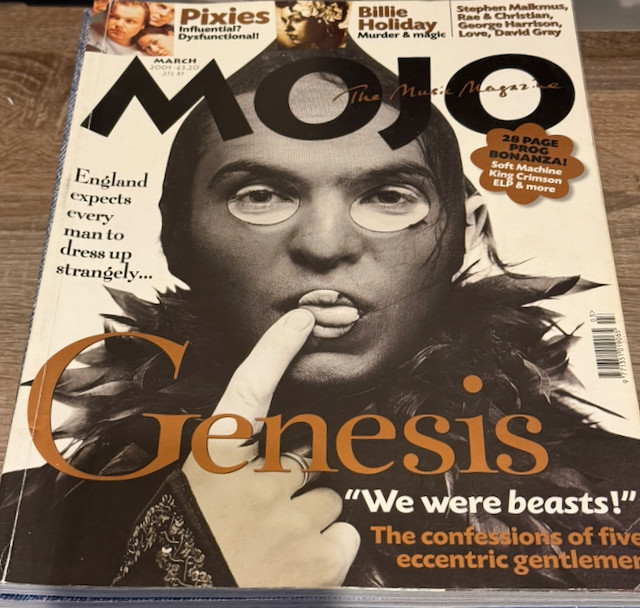 MOJO Music Magazine Mar 2001 No. 88 Genesis Pixies Billie Holiday Prog Rock ELP