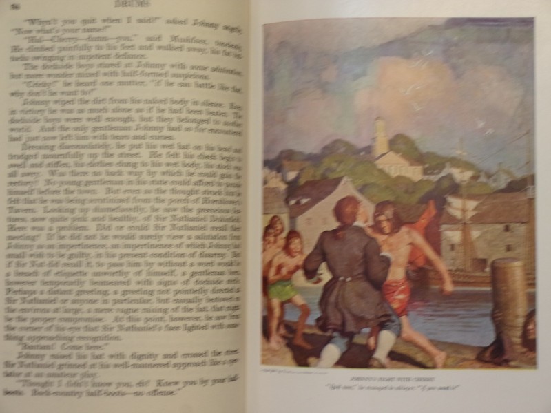 (Scribner's Classic) DRUMS, by James Boyd, 9 Color Pl. by N. C. Wyeth, 1949, VG+ gallery
