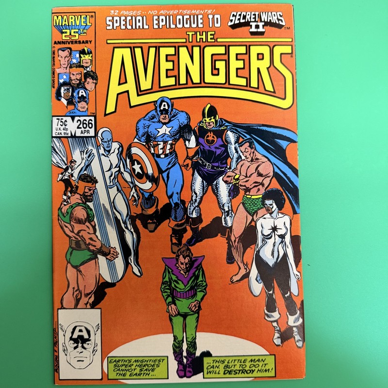 Avengers #266 Marvel Comics 1986 Secret Wars II Epilogue Roger Stern Buscema VF