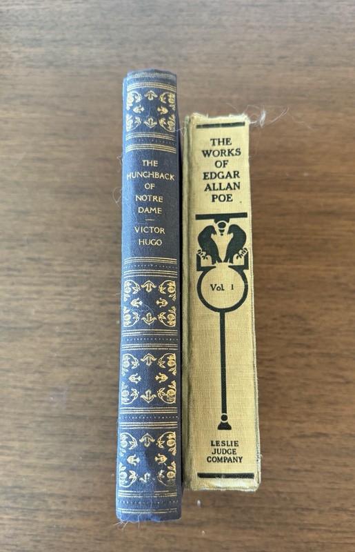 (2) Classic Novels The Works Of Edgar Allan Poe The Hunchback Of Notre Dame RARE gallery