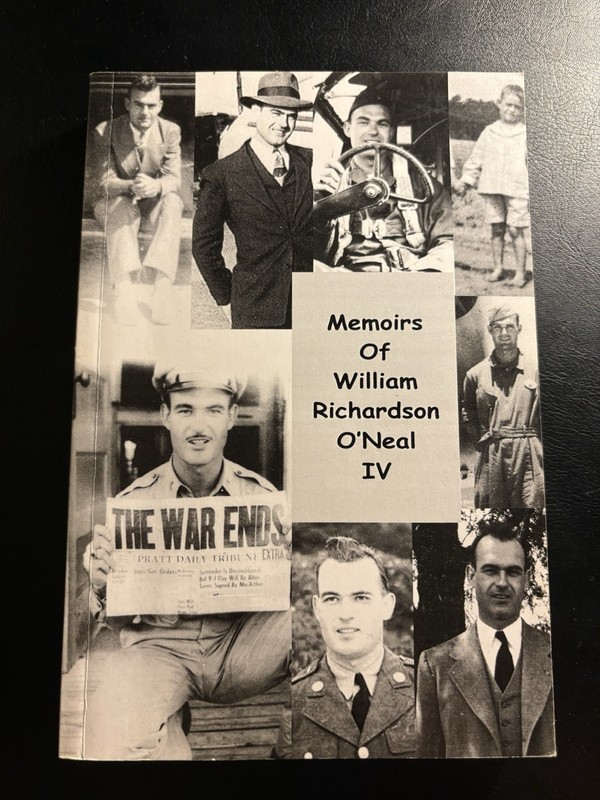 Signed WWII Pilot Memoir William R O’Neal Military Aviation History Clayton NC