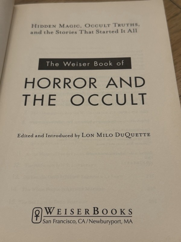 Red Wheel/Weiser Weiser Book of Horror Occult Lon Milo DuQuette PB 2014 gallery