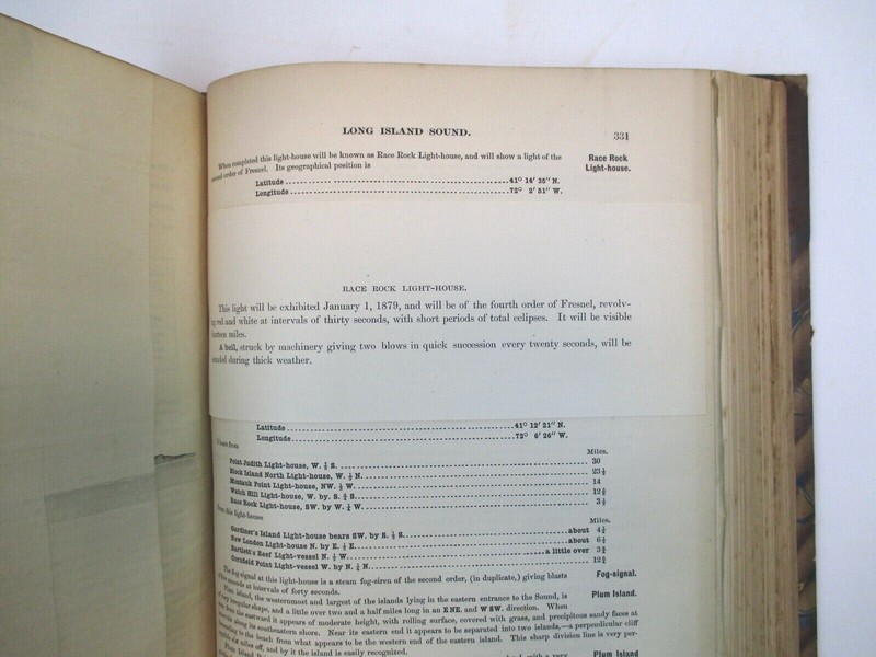 Atlantic Coast Pilot - Boston Bay to New York - 1878 w/ Charts and Profile Views gallery