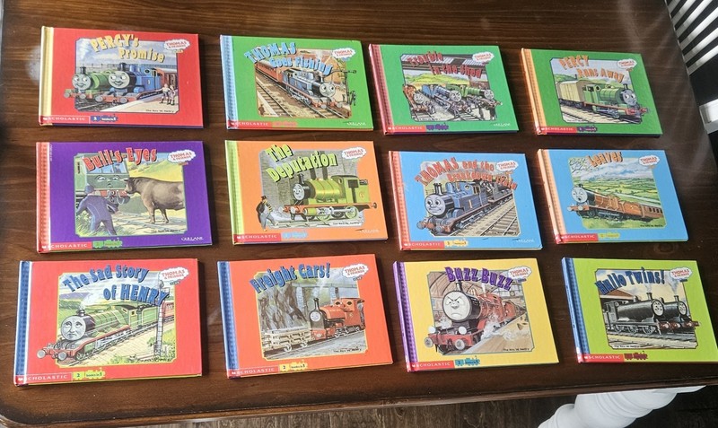 12 THOMAS THE TANK & FRIENDS Club 2 Books in 1 Awdry Scholastic HC Lot 2000-2002