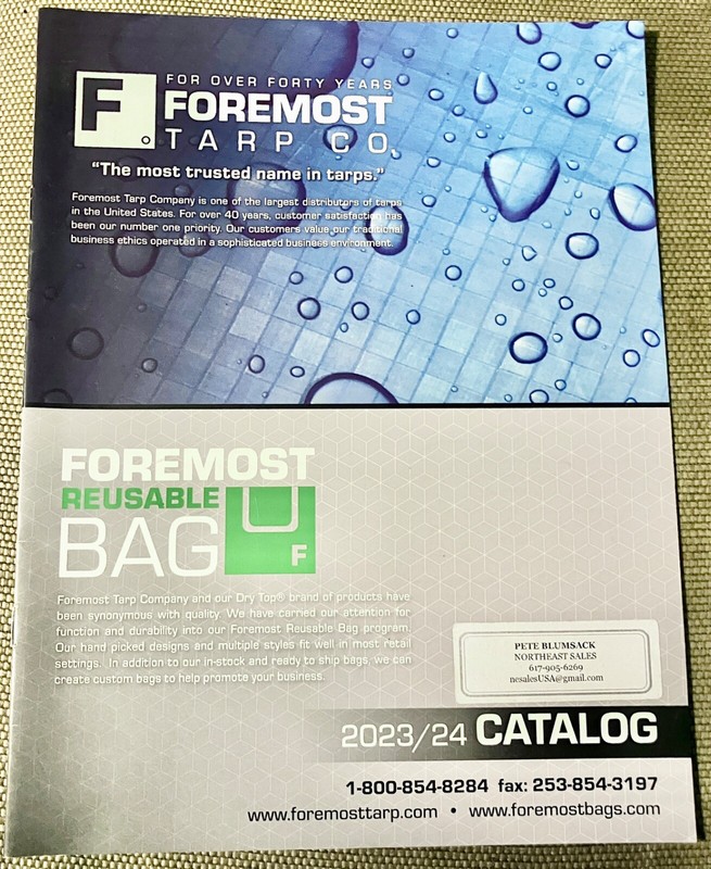 2023/2024 Foremost Tarp Co. Tarps and Reusable Bags Catalog