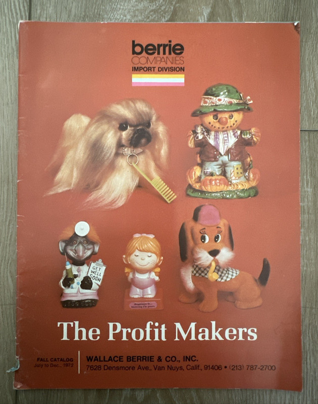 Vintage Fall 1972 Wallace Berrie & Co. Toys and Collectables Catalog 27 Pages