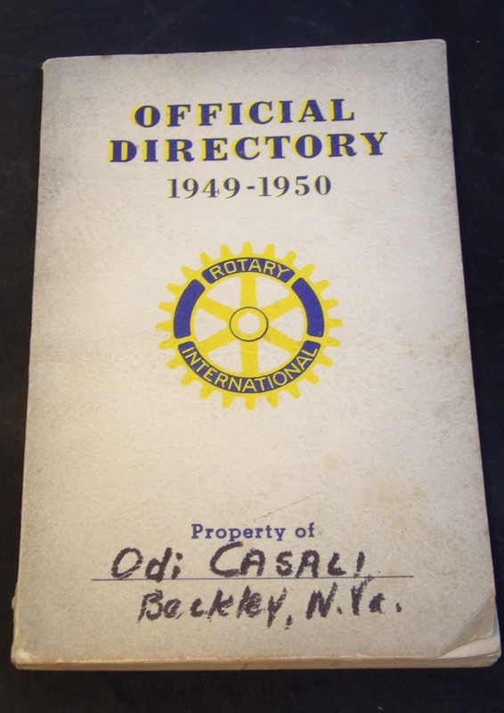 Rotary International Official Directory PB Book 1949-1950