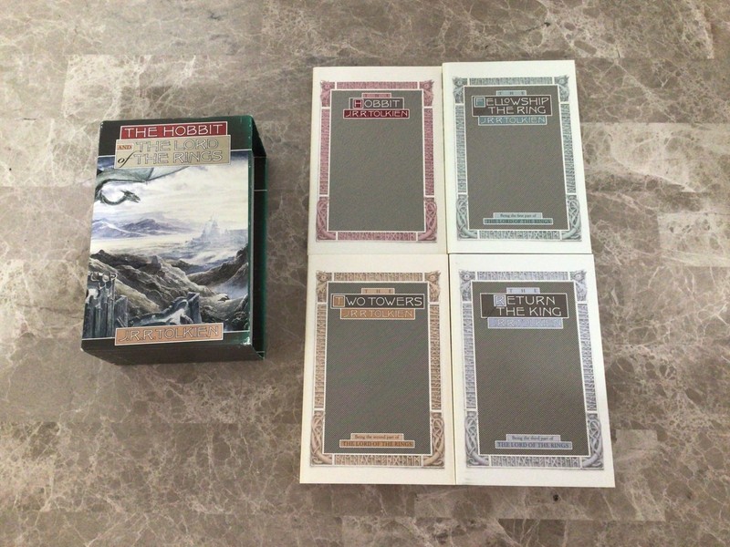 The Hobbit And The Lord Of The Rings By J.R.R. Tolkien Boxed Books Set Of 4