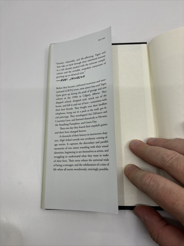Tegan & Sarah HIgh School 2019 SIGNED 1st Ed. 1st Printing FINE gallery