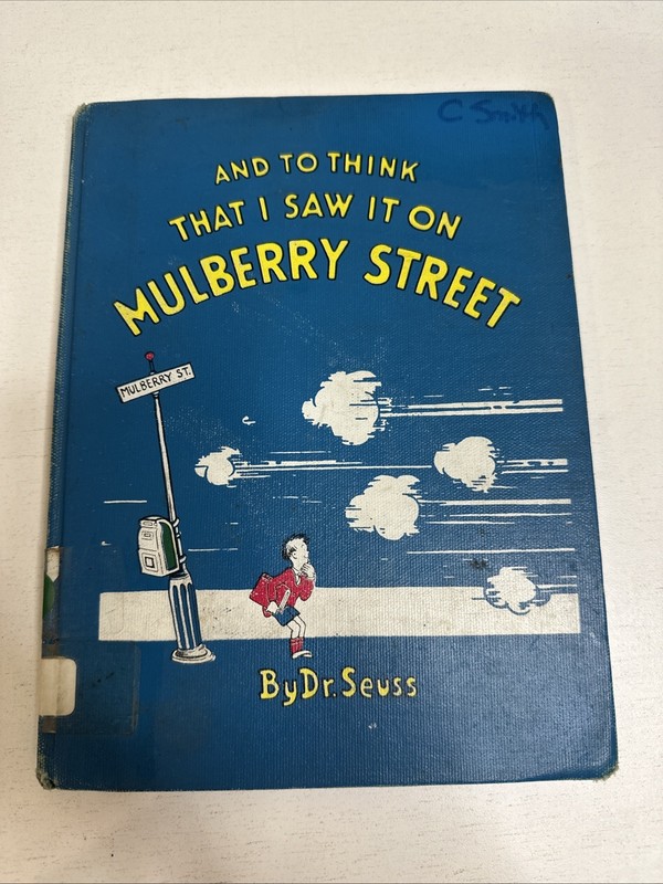 Dr.Seuss, And to Think That I Saw It on Mulberry Street, 1937 1st Ed Ex Lib