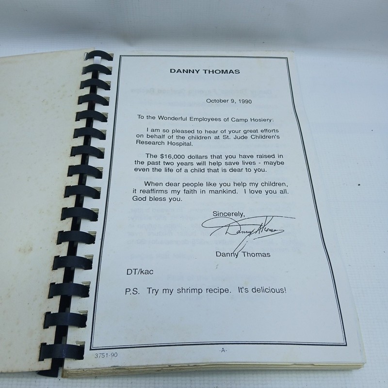 1990 Fruit of The Loom Camp Hosiery St Jude Danny Thomas Cookbook Lenoir City Tn gallery