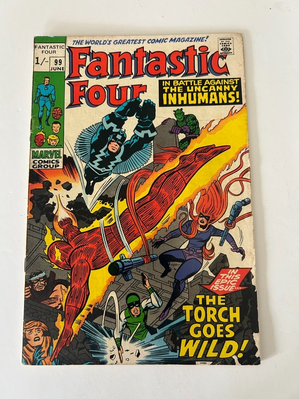 Fantastic Four – #99 – 1970 – Marvel Comics Group – Ukpv – Fine ( 6.0)