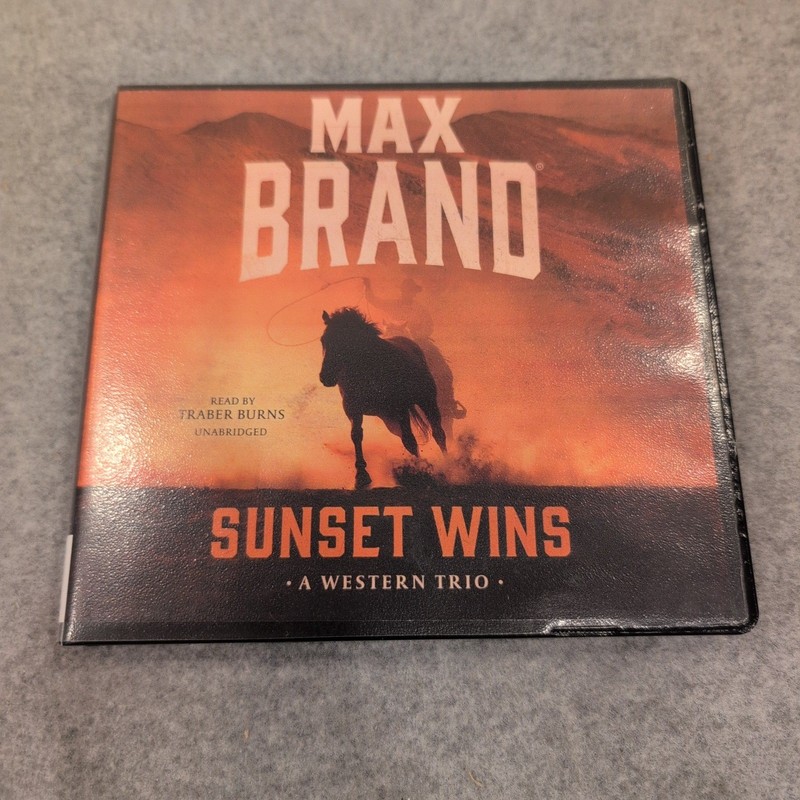 Max Brand Sunset Wins A Western Trio Audiobook 6 CD Set Traber Burns Unabridged