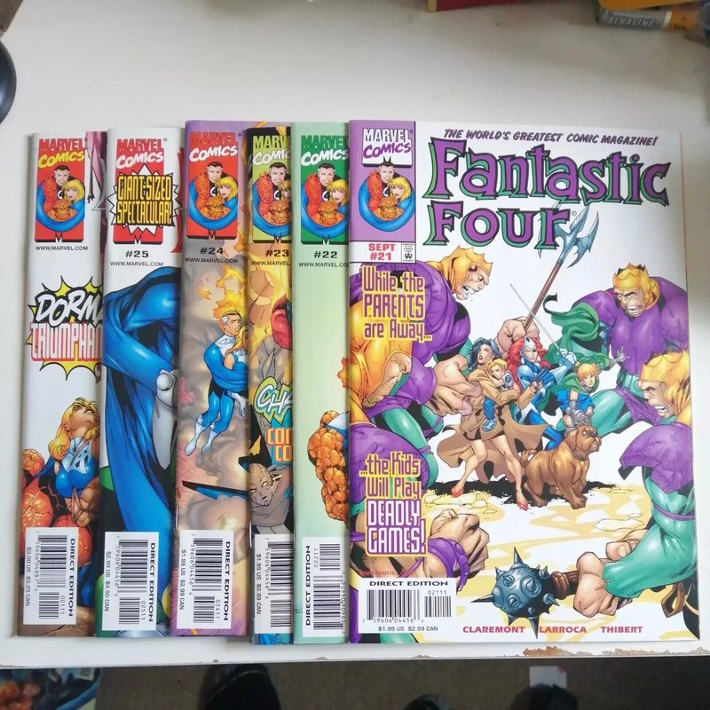 Fantastic Four Vol. 3 Issues #21–25 + Annual Marvel 1999–2000 Claremont Run