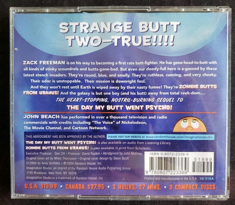 Zombie Butts from Uranus! by Andy Griffiths (2004, CD, Abridged) Comedy Rare VGC gallery