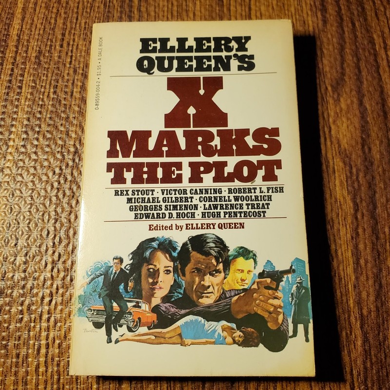 Ellery Queen’s X Marks the Plot 1977 Mystery Anthology Davis Pub