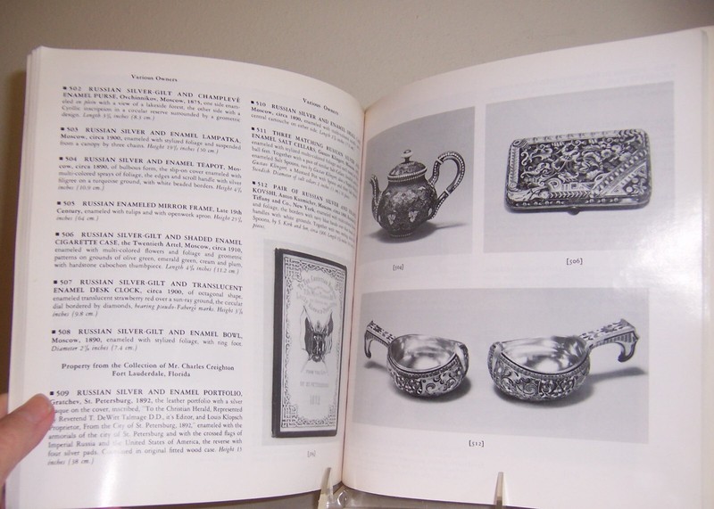 Russian Works of Art 1980 Sotheby's Dec 4 -5 photos of Art, Porcelain, Faberge gallery