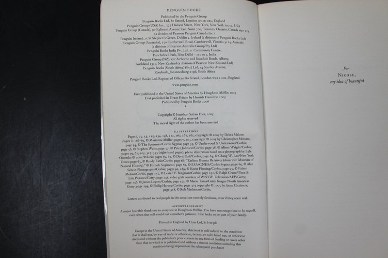 Extremely Loud & Incredibly Close Jonathan Safran Foer 2006 Penguin PB gallery