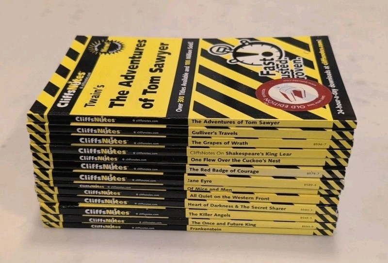 CLIFFS NOTES STUDY GUIDE BOOK LOT (13) VARIOUS AUTHORS CLASSIC NOVELS gallery