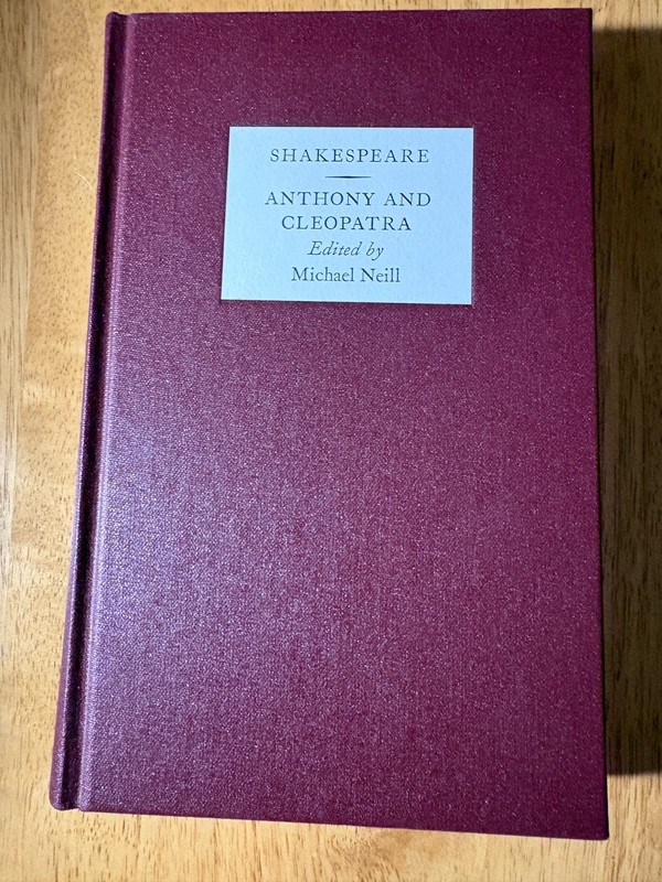 FOLIO SOCIETY LETTERPRESS SHAKESPEARE COMMENTARY VOLUME: ANTHONY AND CLEOPATRA