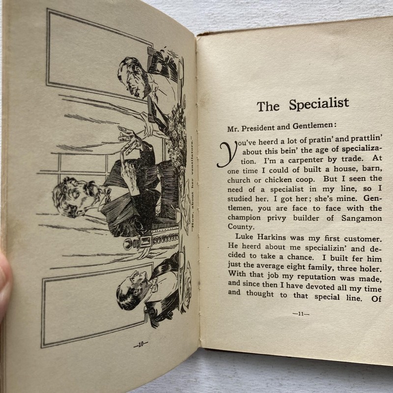 Vintage 1929 The Specialist Charles (Chic) Sale Brown Cloth HC Humor Rural gallery