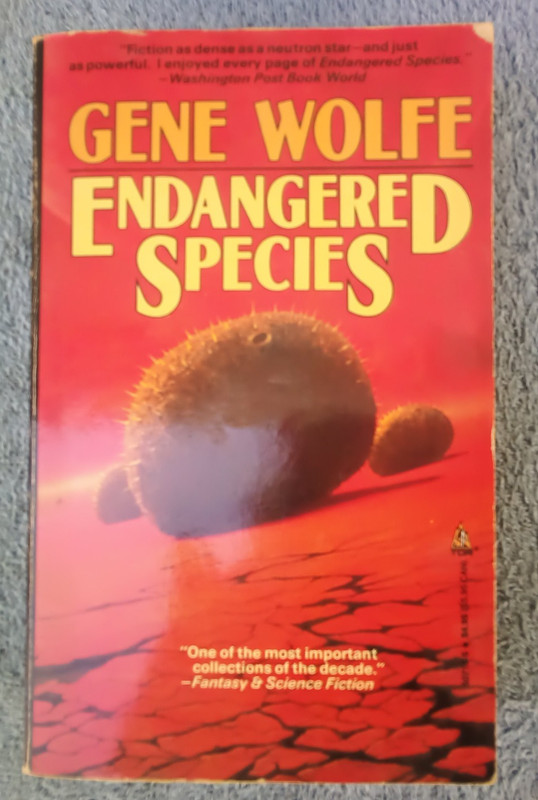 Endangered Species (Paperback, 1989) By Gene Wolfe, TOR Science Fiction, 1st Ed.