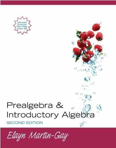 Prealgebra & Introductory Algebra – Paperback, by Martin-Gay Elayn – Acceptable