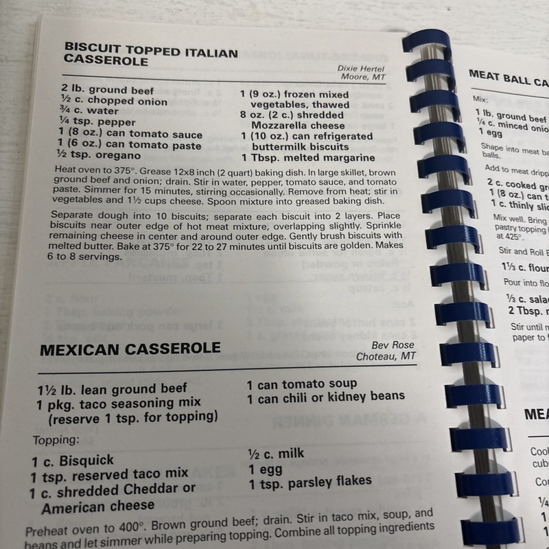 Treasured Montana Recipes Ringbound CookBook gallery