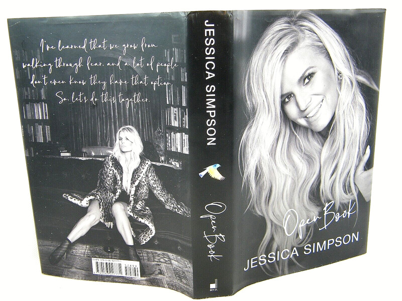Open Book by JESSICA SIMPSON 2020 HC VG 1ST ‘FLAT SIGNED’