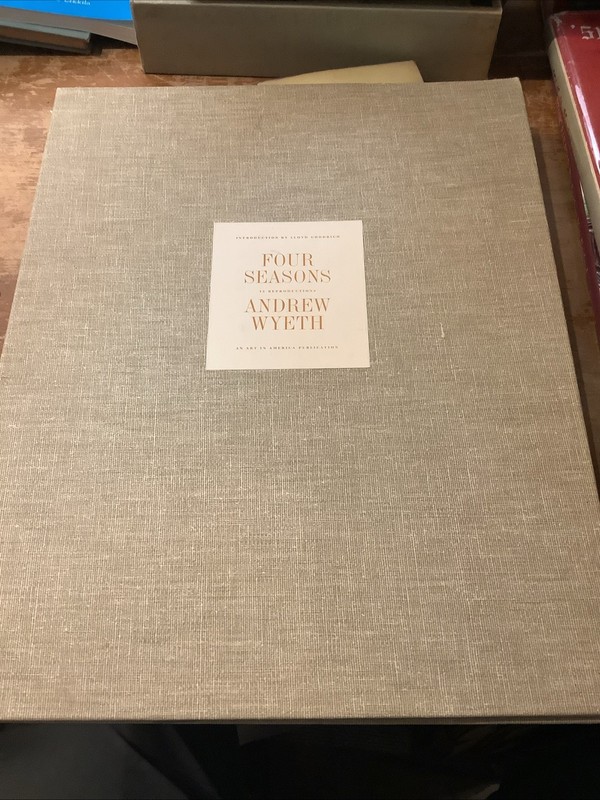 Andrew Wyeth Portfolio Of 12 Prints In Hardcover Case Four Seasons 1962