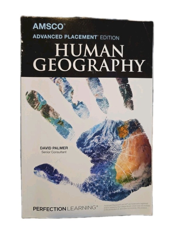 AMSCO AP Human Geography Study Guide 2022 David Palmer Softcover Perfection