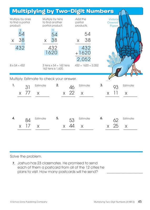 3rd 4th Grade Math Workbook Multiplication Practice Book for Kids Ages 8 to 10 gallery