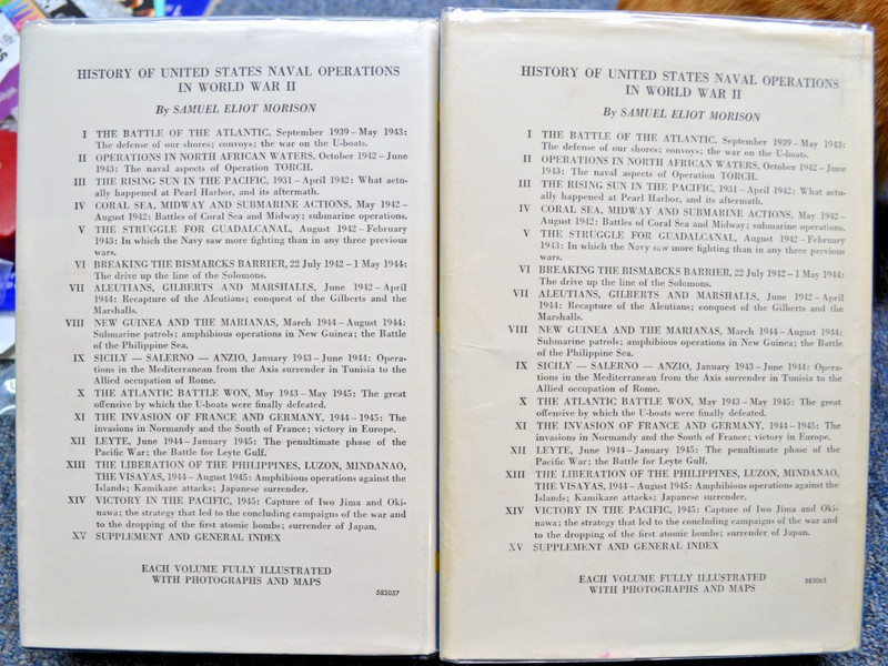 History of United States Navel Operations in WW2 Morison Complete w/DJ gallery