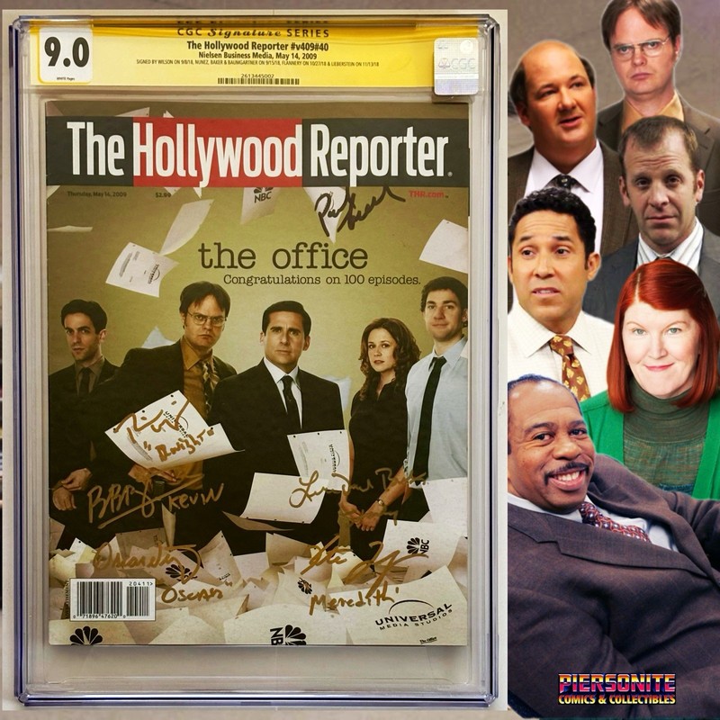 CGC 9.0 SS The Hollywood Reporter v409 #40 signed by The Office cast Wilson +5