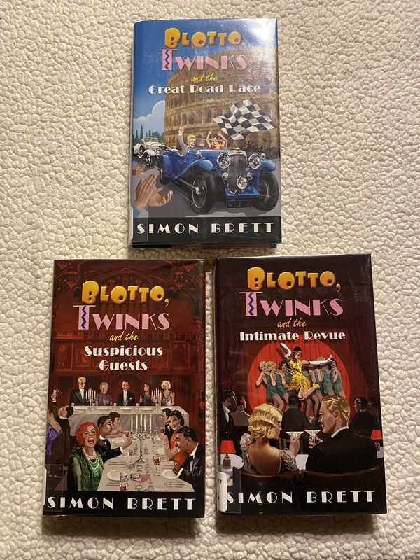 Lot Of 3 Blotto Twinks / Simon Brett, Hardbacks Very Good