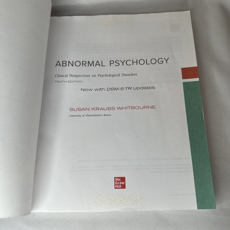 ISE Abnormal Psychology 10E by Susan Krauss Whitbourne Professor 10th Edition gallery
